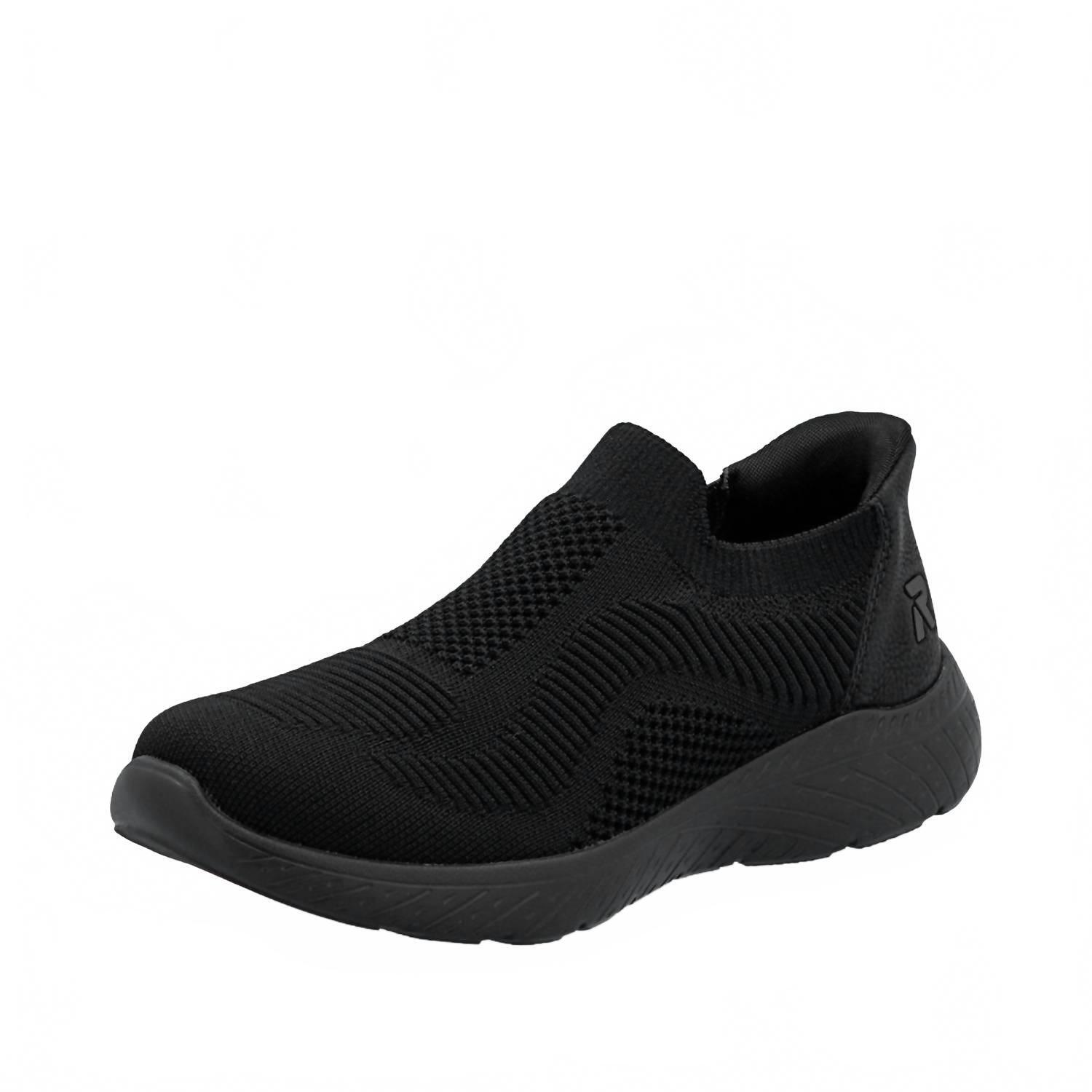 New Rieker Women's M5072 Slip-On Sneaker In Schwarz